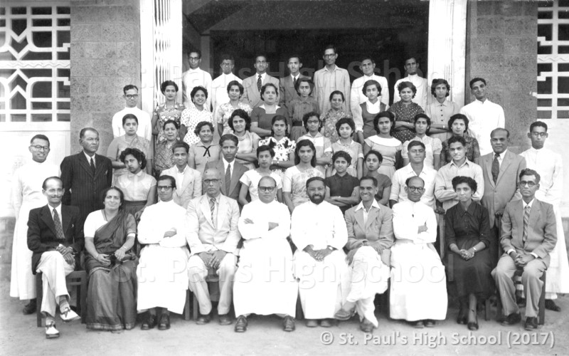 St. Paul's High School - Staff Photo - 1957