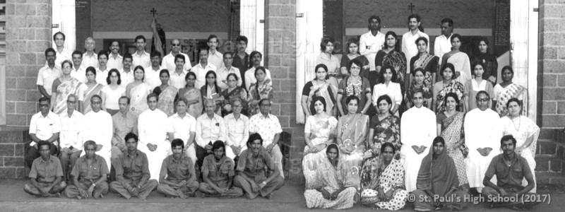 St. Paul's High School - Staff Photo - 1990